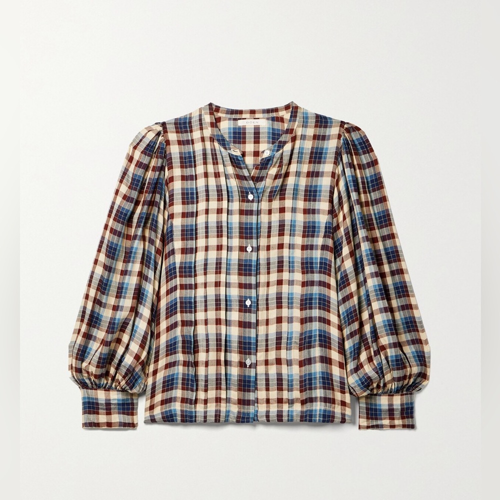 DÔEN Harlow Blouse in Belleville Plaid | XS - Picture 12 of 12